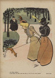 A Le Rire illusztrációja (színes litográfia) alkotó: French School