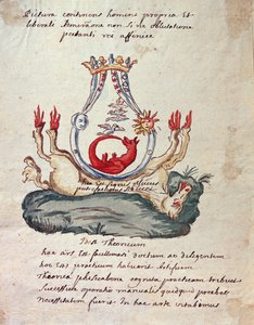Illusztráció: A nagy tudomány kulcsa az ismeretlen filozófiai munkáról, avagy a romláson belüli dolgok örök megújulása (tinta és WC papíron) alkotó: French School