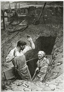 Illusztráció: Les Misérables, 19th Century (bw metszet) alkotó: French School