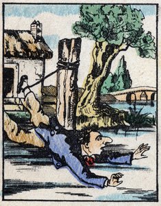 A mese illusztrációja: „Veridique Jeannot Serinet története „” Fametszet a képről Pellerin - Epinal, sd. 19. század vége. alkotó: French School