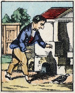 A mese illusztrációja: „Veridique Jeannot Serinet története „” Fametszet a képről Pellerin - Epinal, sd. 19. század vége. alkotó: French School