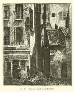 Saint-Martial zsákutca, 1850 alkotó: French School