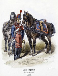 Birodalmi Gárda: a legénység vonata 1855-ben – A. Barbier „” Histoire de l