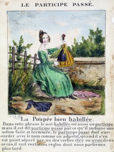 A „La grammaire en images” szórólap albumában, 1850 körül. alkotó: French School