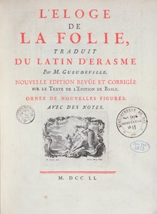 In Praise of Folly, 1751 (nyomtatott papír) alkotó: French School