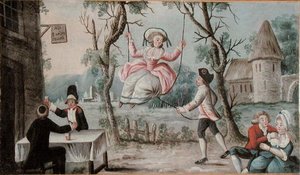 Egy kocsma számára festett fogadótábla, amely a Három Rend újraegyesülését ábrázolja, 1789 körül (olaj, fa) alkotó: French School
