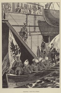 Ellenőrzés egy űrhajó fedélzetén (metszet) alkotó: French School