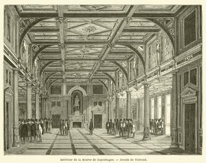 A koppenhágai tőzsde belseje alkotó: French School