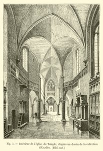 A Templomtemplom belseje; a dUxelles gyűjtemény rajzából, Bibl nat
