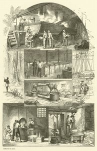 Cukorfinomító belseje (gravírozás) alkotó: French School