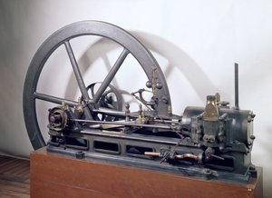 Etienne Lenoir (1822-1900) által tervezett belső égésű motor 1860 (fém)