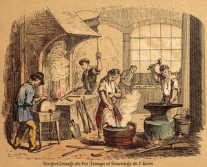 Vas (színes metszet) alkotó: French School