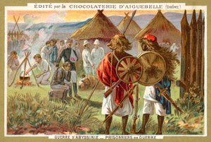 Olasz hadifoglyok, első olasz-etióp háború alkotó: French School