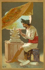Elefántcsont (chromolitho) alkotó: French School