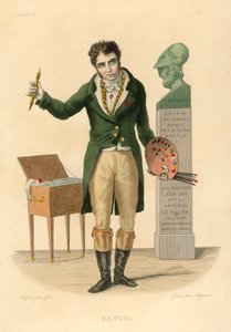 Jacques-Louis David (színes metszet) alkotó: French School