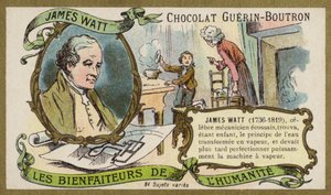 James Watt, skót mérnök és feltaláló (chromolitho) alkotó: French School