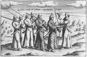 Japán nemes kísérettel, 1660 körül alkotó: French School