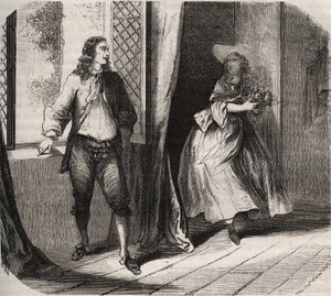 Jean Baptiste (Jean-Baptiste) Poquelin, dit Moliere (1622-1673) javasolta Mademoiselle de Brie (Catherine Leclerc du Rose) komikusnak alkotó: French School