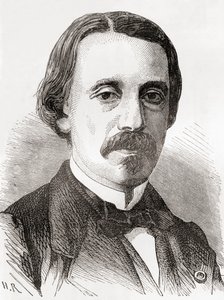 Jean Bernard Léon Foucault, A tudomány csodáiból, megjelent 1870 körül (metszet) alkotó: French School