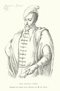 Jean Goujon francia reneszánsz szobrász és építész (metszet) alkotó: French School