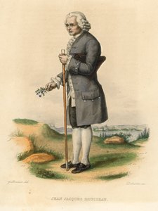 Jean Jacques Rousseau (színes metszet) alkotó: French School
