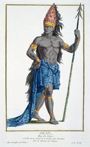 Jean, Kongó királya, vésette Pierre Duflos (1742-1816), 1780 (rézmetszet) alkotó: French School