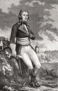 Jean Victor Marie Moreau (1763-1813) Parmentier metszetéből, Louis Blanc (1811-82) "Histoire de la Revolution Francaise" című művéből, 1847-62 alkotó: French School