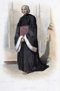 Jean de Gerson, francia prédikátor és teológus (1363-1429) – a „Le Plutarque francais”-ban, Mennechet, Párizs alkotó: French School