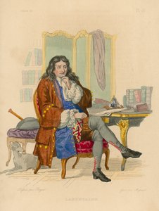 Jean de la Fontaine (színes metszet) alkotó: French School