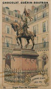 Jeanne of Arc, 1412-1431, a Place des Pyramides felállítása alkotó: French School