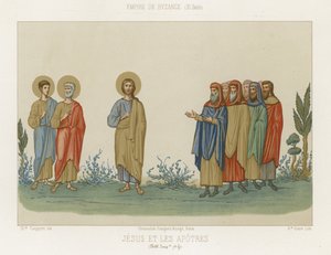Jézus és az apostolok alkotó: French School