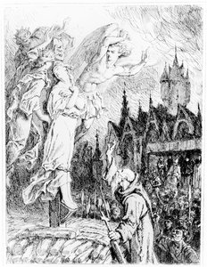 Jeanne of Arc a máglyán