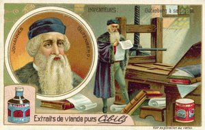 Johannes Gutenberg - a nyomda feltalálója alkotó: French School
