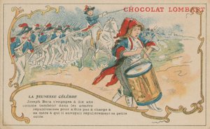 Joseph Bara, aki 6 évesen dobosként csatlakozott a francia republikánus hadsereghez alkotó: French School