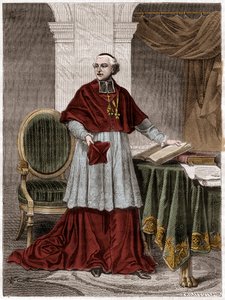 Joseph Fesch (1763-1839), francia bíboros - metszet 1879 - Joseph Fesch bíboros, Bonaparte Napóleon nagybátyja (1763-1839) portréja - Adolphe Thiers "Histoire de l