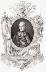 II. József, Louis Blanc (1811-82) „Histoire de la Revolution Francaise” című művéből (metszet) alkotó: French School