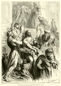 Josias fait enlever les tresors du temple de Baal (metszet) alkotó: French School