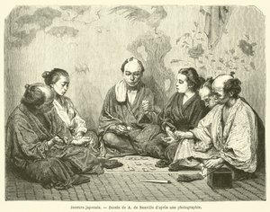 Japán játékosok (metszet) alkotó: French School