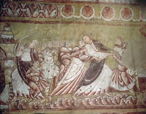 Judas Kissing Christ (freskó) (95750 részlet) alkotó: French School