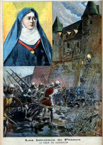 Julienne Duguesclin (1377-1404) bencés apáca, 1894. július 23-i „Le Petite Journal” illusztráció (metszet) alkotó: French School
