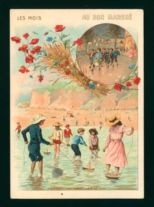 Július és augusztus (chromolitho) alkotó: French School