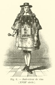 Borok esküdt kiáltója, 18. század alkotó: French School