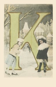 K: Két lány, télen csúszdázunk és korcsolyázunk alkotó: French School