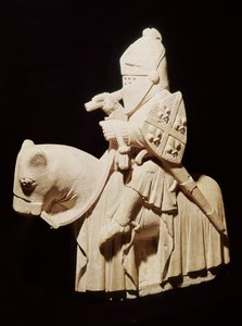Páncélos lovag a lován alkotó: French School