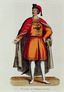 A Magyar Sárkány Lovag Felborult, illusztrációja Pierre Helyot (1660-1716) Histoire et Costumes des Ordres Monastiques című művéből, 1842 alkotó: French School