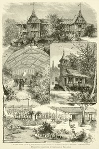 Erdészeti és kertészeti kiállítás a Trocaderoban (metszet) alkotó: French School