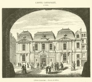 The Hotel Carnavalet (metszet) alkotó: French School