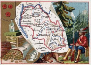 Isere (38), Rhône-Alpes (Rhone Alpes), Franciaország. Kesztyű, hardver, ratafia, dió. Pierre Terrail LeVieux portréja, Bayard ősembere (Bayard lovag alkotó: French School