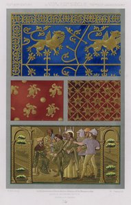 A szövetek dísze: VIIIth XIIIth Century, du VIIIe au XIIIe Siecle, VIIItes XIIItes Jahrhunder (színes litho) alkotó: French School