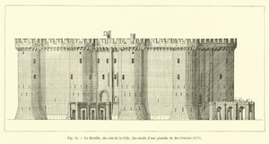 La Bastide, a város felől, Du Cerceau 1575-ös tányérjának fakszimile alkotó: French School
